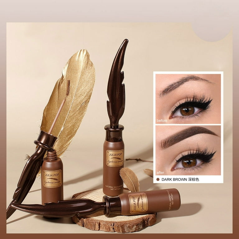 Eyebrow Tint Gel and Brow Filler Eyebrow Mascara with Brush to Fill In Eyebrows and Cover Gray Hairs Waterproof Brow Gel