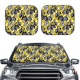 thumbnail image 2 of Daiia Orchids Flowers 2PCS Car Windshield Sun Shade, Foldable Sun Shield for Car Front Window, Auto Sun Blocker Visor Protector Universal for Truck SUV Pickup-Medium, 2 of 7