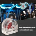 thumbnail image 2 of G1/4 Thread PC Water Cooling System Tool, 12.9mm Interface Diameter 3 Impeller Meter, Acrylic Material Computer Components, 2 of 8