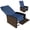 Blue 593, variant on Outdoor Sofa, Outdoor Wicker Swivel Recliner Chair, Reclining Backrest, Lifting Footrest, 360° Rotating Basic, Water Resistant Cushions for Patio, Dark Blue, Blue Patio Furniture,Outdoor Sectional