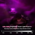 thumbnail image 3 of northern lights projector，16-Color Gradient Rotating Water Lamp with Remote Control, Beach-Themed Northern Lights Projector, Plastic Base Suitable for Offices, Bedrooms (Cube, Rechargeable), 3 of 6