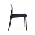 thumbnail image 2 of Avon Reception Armless Chair UPH Seat HPL Back / Black / Walnut / Navy Blue, 2 of 4
