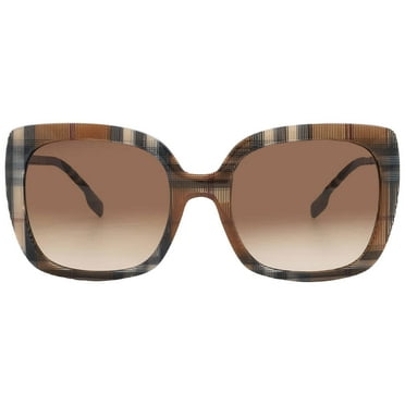 Burberry CAROLL BE 4323 Plastic Womens Square Sunglasses Brown Check 54mm Adult
