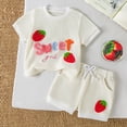 thumbnail image 2 of KEXE Cute Toddler Girl Outfits Girls 2T Clothes Toddler Baby Girl Outfits Summer Clothes Infant Spring Short Sleeve Shirt Tops Cute Shorts Set, 2 of 8