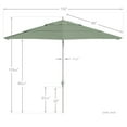 thumbnail image 5 of California Umbrella 11' Patio Umbrella in Spectrum Mist, 5 of 5