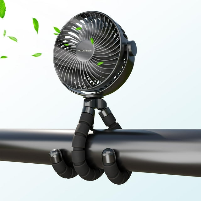 Ventilador de cochecito VICTORY & GIFT portátil portátil con 4 velocidades de viento