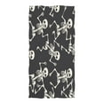 thumbnail image 3 of Ryvnso Skull Skeleton Dancing Oversized Beach Towel Microfiber Bath Blankets Swimming Fitness 37" x 74", 3 of 5