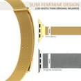 thumbnail image 3 of Apple Watch Band 38mm 40mm 41mm for Women, Slim & Thin Milanese Loop -Gold, 3 of 7