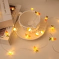 thumbnail image 1 of Lámpara de cadena LED, conejo, huevo de Pascua, caja de batería, lámpara de alambre de cobre, vestido de día de Pascua, cáscara de huevo, forma de conejo, lámpara pequeña de colores, 1 of 1