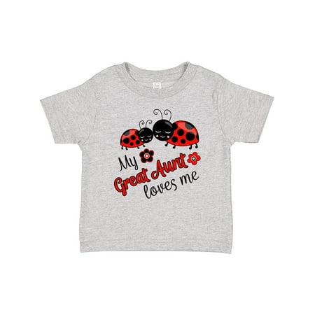 

Inktastic My Great Aunt Loves Me with Cute Ladybugs Gift Baby Boy or Baby Girl T-Shirt