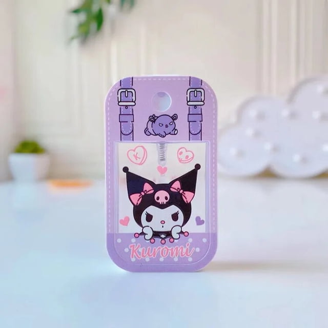 Sanrio-botella de Spray de Perfume Kawaii, botella de pulverización de Anime Kuromi Kitty Melody, prensa portátil de viaje, loción de dibujos animados embotellada, regalos para niñas