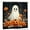 Color 1, variant on JOOCAR Halloween Ghost Pumpkin Polyester Shower Curtain for Home Bathroom Bath Tub Decor 72x72 inch
