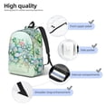 thumbnail image 4 of Honeii Succulent Print Canvas College Laptop Backpack, Durable Rucksack Travel Notebook Bag School Backpack Book Bag for Men Women-Small, 4 of 7