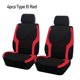 thumbnail image 1 of AUTO PLUS Juego de fundas de asiento de coche de poliéster, universales, deportivas, se ajustan a la mayoría de coches, de tela lisa, Bicolor, elegantes accesorios de coche, Protector de asiento, 1 of 4