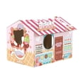thumbnail image 4 of Cama de rasguño de gato, salón, transpirable e interactivo papel de cartón de papel para tirar tocando gato de interior ndo, 4 of 8