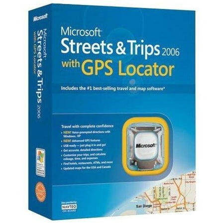 Microsoft Streets and Trips 2006 With GPS Locator (Best Replacement For Microsoft Streets And Trips)