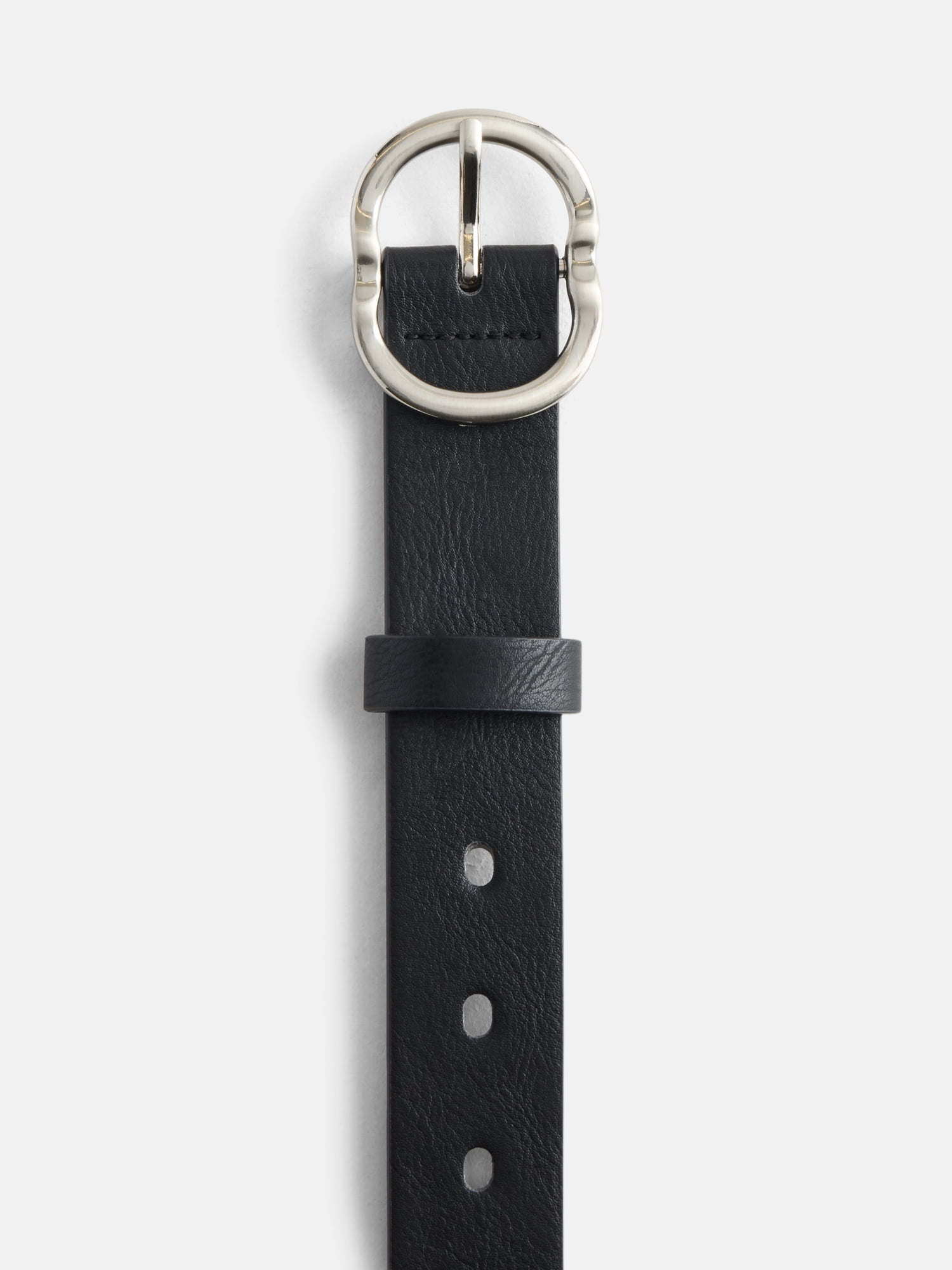 No Boundaries Slotted Perforated Belt, Women's, Black