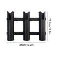 thumbnail image 6 of 3 Tube Fishing Rod Holder For Boat Kayak, Detachable Marine Rod Rack With Quick Release Mount, Portable Fishing Pole Holder For Yacht Tackle Accessories,B, 6 of 6