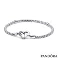 thumbnail image 1 of Pandora Pulsera Moments de Cadena de Plata con Tachuelas 592453C00-63 con Caja de obsequio (19 Cm), 1 of 3