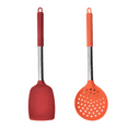 thumbnail image 1 of 2 PCS Silicone Kitchen Utensil Set with Stainless Steel Handle,Heat-Resistant & Dishwasher Safe, Multi-Color, 1 of 5