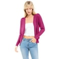 thumbnail image 1 of MixMatchy Women's Soft Basic Long Sleeve Button Down Classic V-Neck Knit Cardigan Sweater, 1 of 7