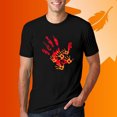 thumbnail image 5 of Men's Summer Casual Short Sleeve T-Shirt Round Neck Letter Print Comfortable Stretchy Tee For Indoor Outdoor Wear, 5 of 5