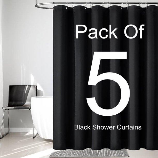 Forro de cortina de ducha, 5 unidades, tejido LLSCL, 180 x 180 cm, impermeable