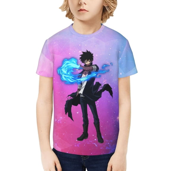 My Hero Academia Dabi Kids T-Shirt 3d Printed Graphic T-Shirts Boys And Girls Short Sleeve Shirts For Youth Kids X-Small