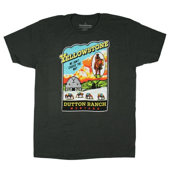 Yellowstone Men's We Don't Choose The Way Dutton Ranch Montana T-Shirt