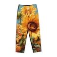 thumbnail image 4 of Balery Sunflower Blue Sky print Women's Pajama Pants,Ultra Lightweight Pjs,Lounge Pant-XX-Large, 4 of 9