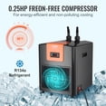 thumbnail image 3 of VEVOR Tuspuzz Aquarium Chiller, 92 Gal 348 L, 1/4 HP Hydroponic Water Chiller, Quiet Refrigeration Compressor for Seawater and Fresh Water, Fish Tank Cooling System with Pump/Hose, for Jellyfish, 3 of 9
