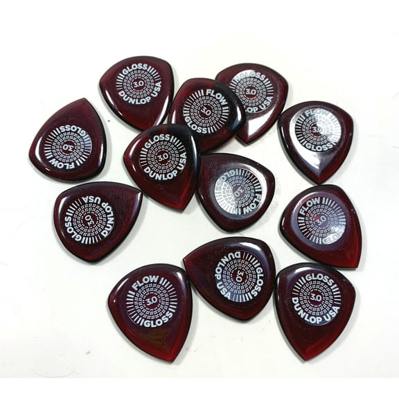 Dunlop Guitar Picks FLOW Gloss 12 Pack Ultex 3.0mm