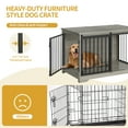 thumbnail image 5 of Hzuaneri Furniture Style Dog Crate, Dog Kennels, Greige and Black DFC02305B, 5 of 8