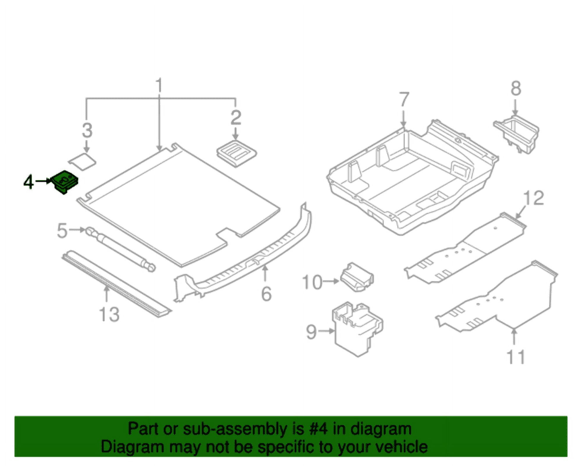 New Genuine BMW Hinge Bracket Floor Carpet (2015-2018) OE 