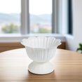 thumbnail image 3 of CRAFTHROU Urn Shaped Planter Flower Pot White PP Plant Cultivation 1Set, 3 of 8