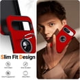 thumbnail image 2 of KOMI for Google Pixel 9 Case/Google Pixel 9 Pro Case, Slim Fit Military Grade Shockproof Case for Pixel 9/9 Pro with Ring Holder Kickstand Protective Phone Case for Google Pixel 9/9 Pro, Red, 2 of 5