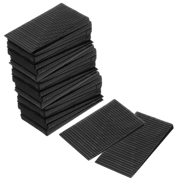 Furniture Levelers, 24 Pack Furniture Wedges, Black Plastic Wedges Shims for DIY Furniture (50 x 30 x 4mm)