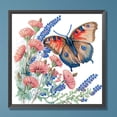 thumbnail image 2 of Pintura de diamante 5D JShteea DIY Taladro parcial en forma especial Flores Mariposa 30x30cm, 2 of 9