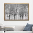 thumbnail image 2 of wall26 Framed Canvas Print Wall Art Gray White Winter Forest Tree Silhouette Landscape Nature Wilderness Illustrations Modern Art Rustic Multicolor for Living Room, Bedroom, Office - 24"x36&quot, 2 of 5