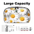 thumbnail image 3 of Daisy Waterproof Oxford Cloth Storage Pouch Cable Organizer Cord Organizer Travel Small Bag 5.9x9.44x3.14 in, 3 of 6