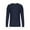 Dark Blue, variant on Mens Crewneck Pullover Sweater Waffle Knit Long Sleeve Textured Sweaters Business Casual Dress Sweater Solid Color Knitted Shirt Dark Gray S