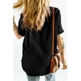 thumbnail image 3 of Casuashion V-Neck High-Low Hem Tee - Timeless Chic, All-Day Comfort!, 3 of 8