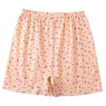 thumbnail image 2 of Yertdoel Pajama Shorts Women Fashion Printed Elastic Waist Loose Fitting Modal Lounge Bottoms Thin Cozy Soft Casual Sleep Shorts, 2 of 5