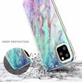 thumbnail image 4 of For iPhone Pro Max Case, with Tempered Glass Screen Protector, Ultra Slim Thin Glossy Stylish, Gold Glitter Marble Design Phone Cover - Nova, 4 of 5
