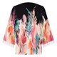 thumbnail image 5 of Mujeres Ocio Elegante Jersey Impreso Encaje Impresión Tres cuartos Manga Cuello en V Tops OAVQHLG3B Store lin121212, 5 of 5