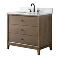 thumbnail image 5 of Vanity Art 36" Bathroom Vanity with Sink and Engineered Marble Top, Freestanding Storage Cabinet with 3 Drawers, 5 of 8