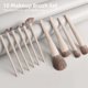 thumbnail image 2 of Makeup Brush Set - 10 Pcs Powder Blending Eyeshadow Contour Highlight Concealer Brushes with Travel Make Up Bag, Soft Vegan Synthetic Bristles Hairs N, 2 of 4