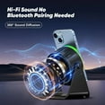 thumbnail image 4 of 4 In 1 360° Rotating Speaker Stand Cell Phone Stand with Wireless Induction Speaker Base Surround Sound Cool Functional Gadget Unique, 4 of 9
