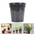 thumbnail image 4 of 10pcs Transparent Plastic Planting Pots Breathable Transplant Pots Flower Pots 4 inches, 4 of 7