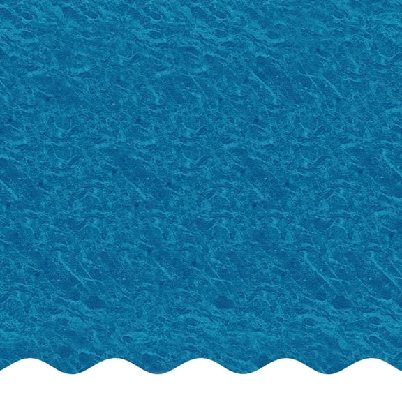 SmartLine 18' x 33' Oval Pacific Ice Overlap Above Ground Swimming Pool Liner, 48"/52" Height, 25 Gauge